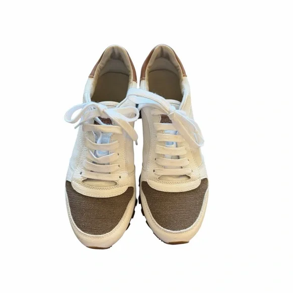 Brunello Cucinelli Low Top Sneakers Lace Up Monilli Shoes Authentic Size 39 - Picture 4 of 12